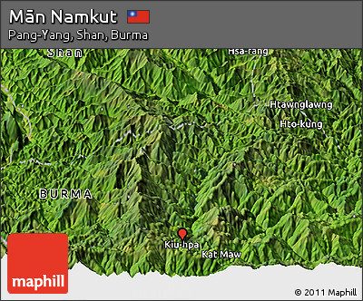 Satellite Panoramic Map of Mān Namkut