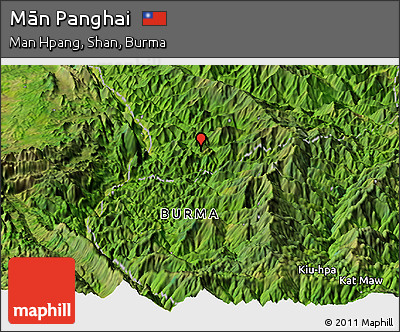 Satellite Panoramic Map of Mān Panghai