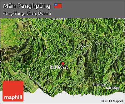 Satellite Panoramic Map of Mān Panghpüng