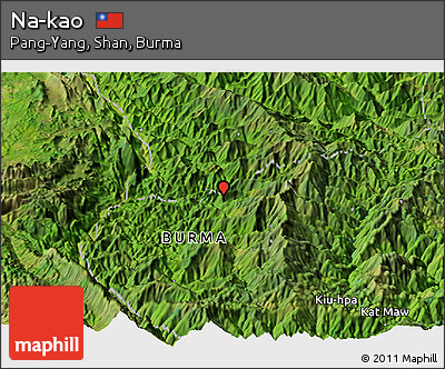Satellite Panoramic Map of Na-kao