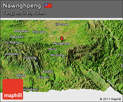 Satellite Panoramic Map of Nawnghpeng