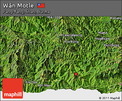 Satellite Panoramic Map of Wān Motle