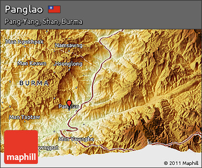 Physical 3D Map of Panglao