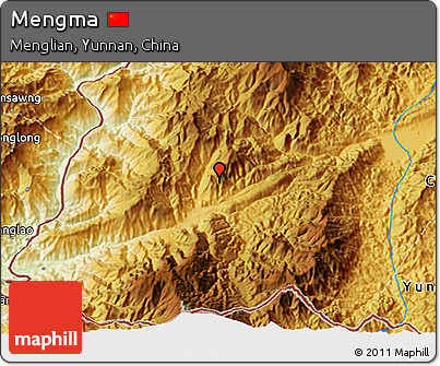 Physical 3D Map of Mengma