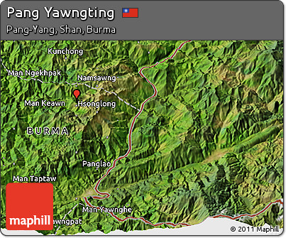 Satellite 3D Map of Pang Yawngting