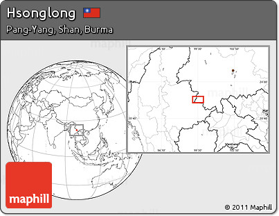 Blank Location Map of Hsonglong