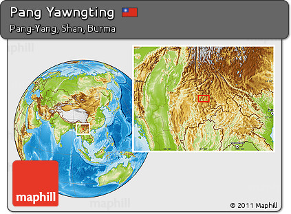 Physical Location Map of Pang Yawngting
