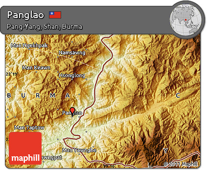 Physical Map of Panglao