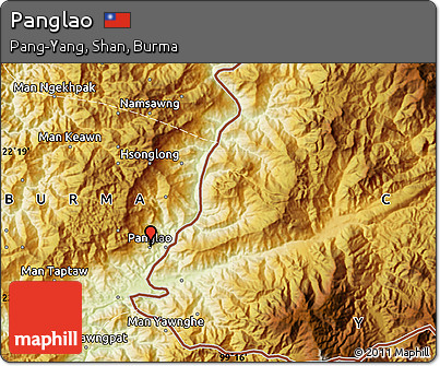 Physical Map of Panglao