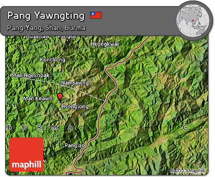 Satellite Map of Pang Yawngting