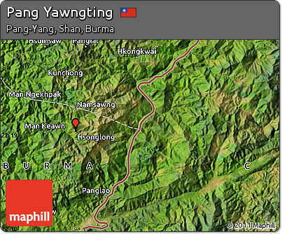 Satellite Map of Pang Yawngting
