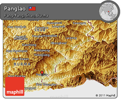 Physical Panoramic Map of Panglao