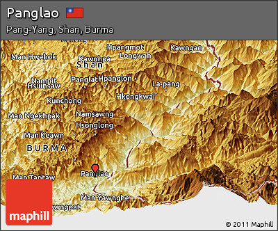 Physical Panoramic Map of Panglao