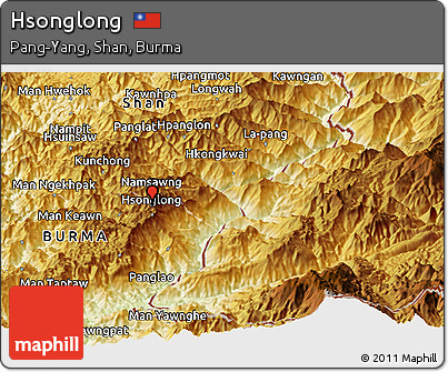 Physical Panoramic Map of Hsonglong