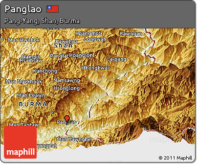 Physical Panoramic Map of Panglao