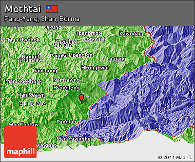Political Panoramic Map of Mothtai