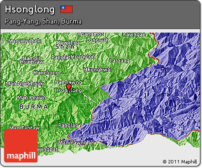 Political Panoramic Map of Hsonglong