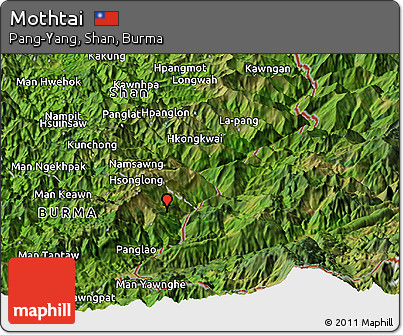 Satellite Panoramic Map of Mothtai