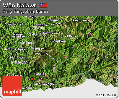 Satellite Panoramic Map of Wān Nalawt