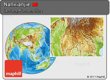 Physical Location Map of Nanxianjie