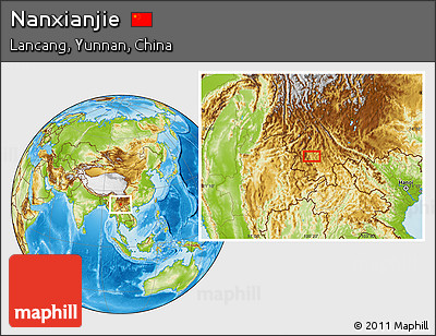 Physical Location Map of Nanxianjie
