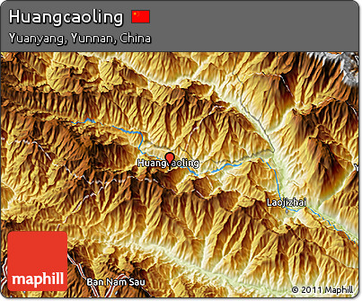 Physical 3D Map of Huangcaoling