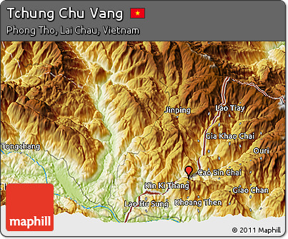 Physical 3D Map of Tchung Chu Vang