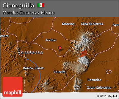 Physical 3D Map of Cieneguilla