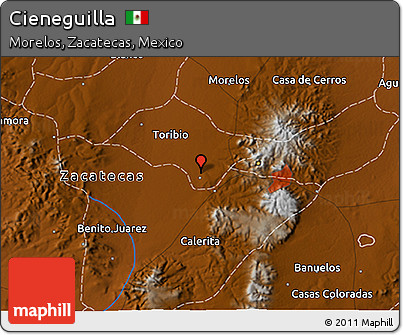 Physical 3D Map of Cieneguilla