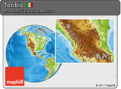 Physical Location Map of Toribio