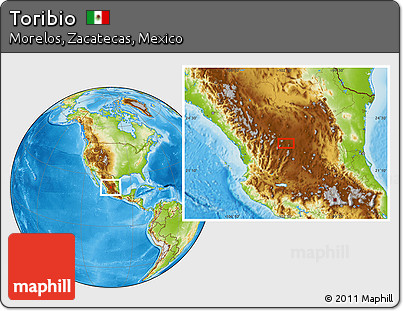 Physical Location Map of Toribio