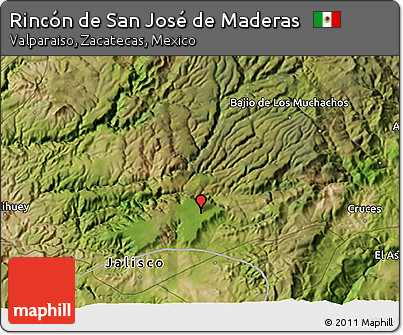 Satellite 3D Map of Rincón De San José De Maderas
