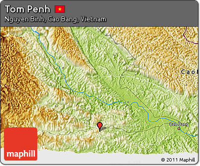 Physical 3D Map of Tom Penh