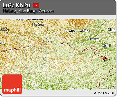 Physical Panoramic Map of Lược Khiếu