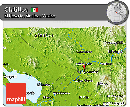 Physical 3D Map of Chilillos
