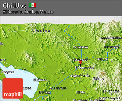 Physical 3D Map of Chilillos