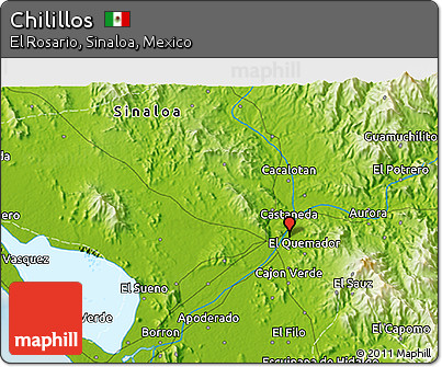 Physical 3D Map of Chilillos