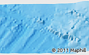 Shaded Relief 3D Map of the area around 22° 53' 22" N, 107° 52' 30" W