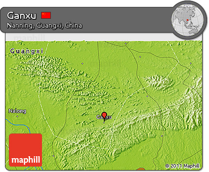 Physical 3D Map of Ganxu