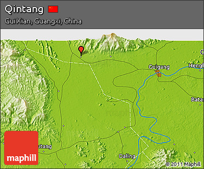 Physical 3D Map of Qintang