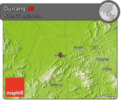 Physical Map of Duitang