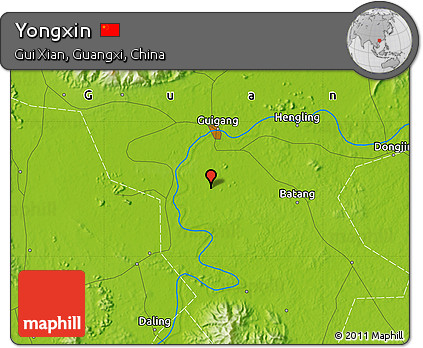 Physical Map of Yongxin