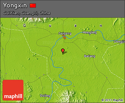 Physical Map of Yongxin