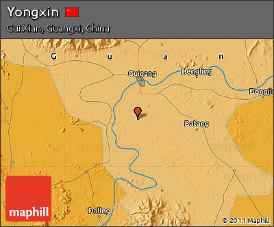 Political Map of Yongxin