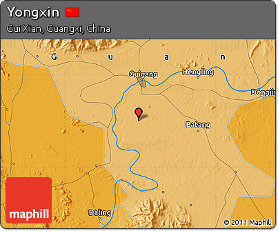 Political Map of Yongxin