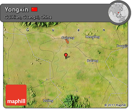 Satellite Map of Yongxin