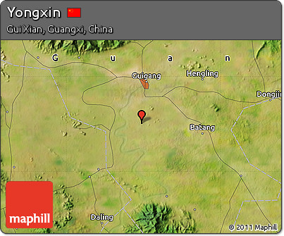 Satellite Map of Yongxin