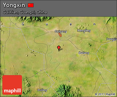 Satellite Map of Yongxin
