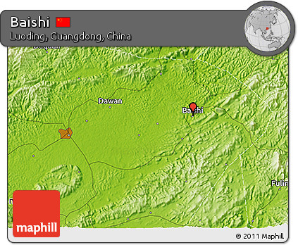 Physical 3D Map of Baishi