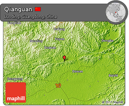 Physical 3D Map of Qianguan